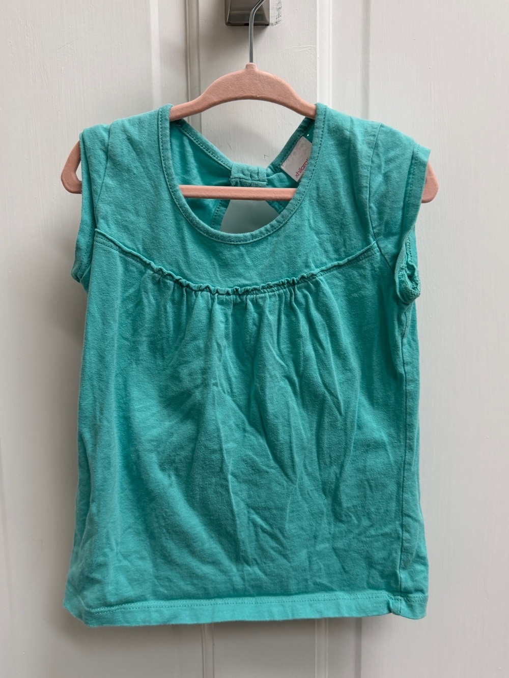 Xhilaration Girls XS 4 5 Teal Sleeveless Top Blouse Shirt
